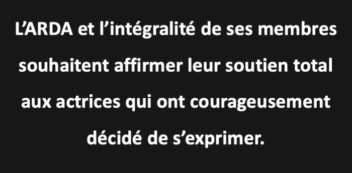 L’Arda soutient les prises de paroles des acteur.rices et technicien.ne.s. -